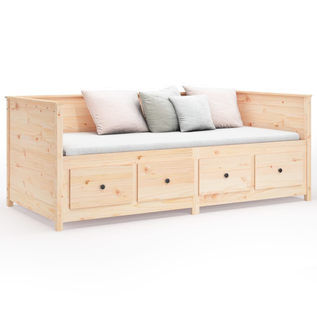 daybed uden madras 80x200 cm massivt fyrretræ