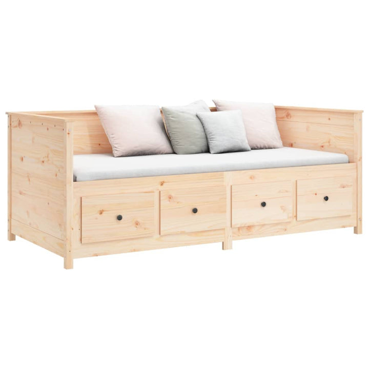 daybed uden madras 80x200 cm massivt fyrretræ