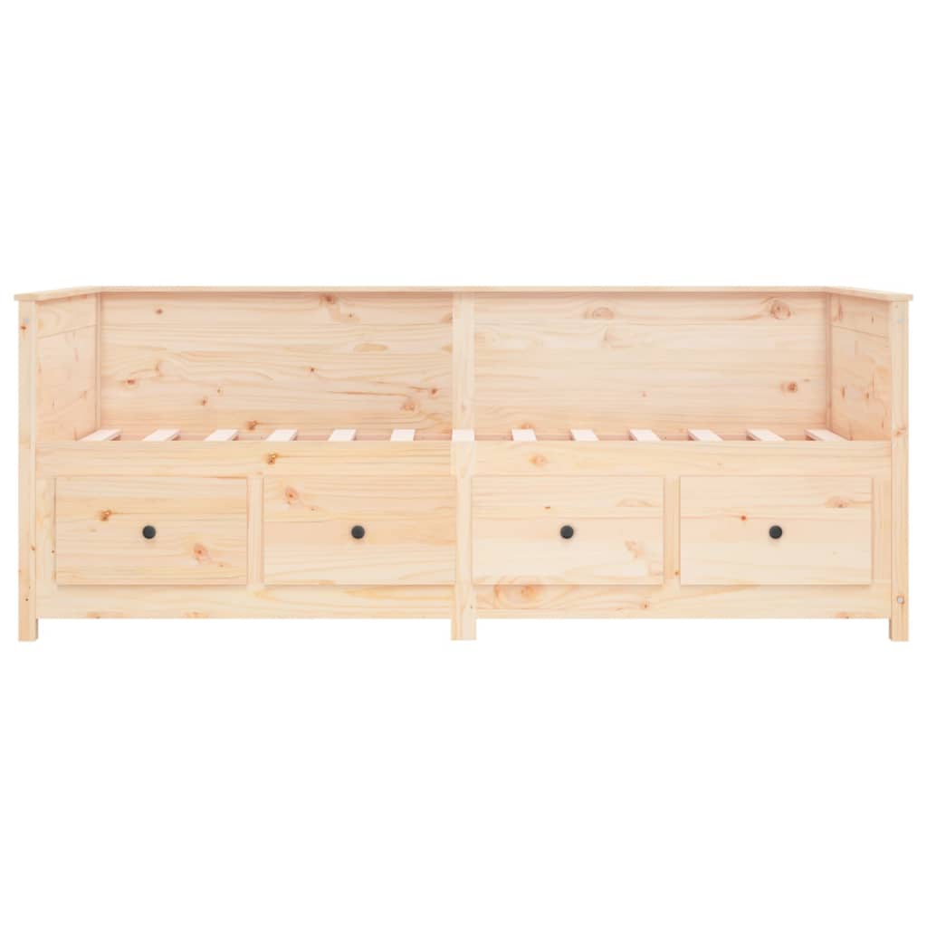 daybed uden madras 80x200 cm massivt fyrretræ