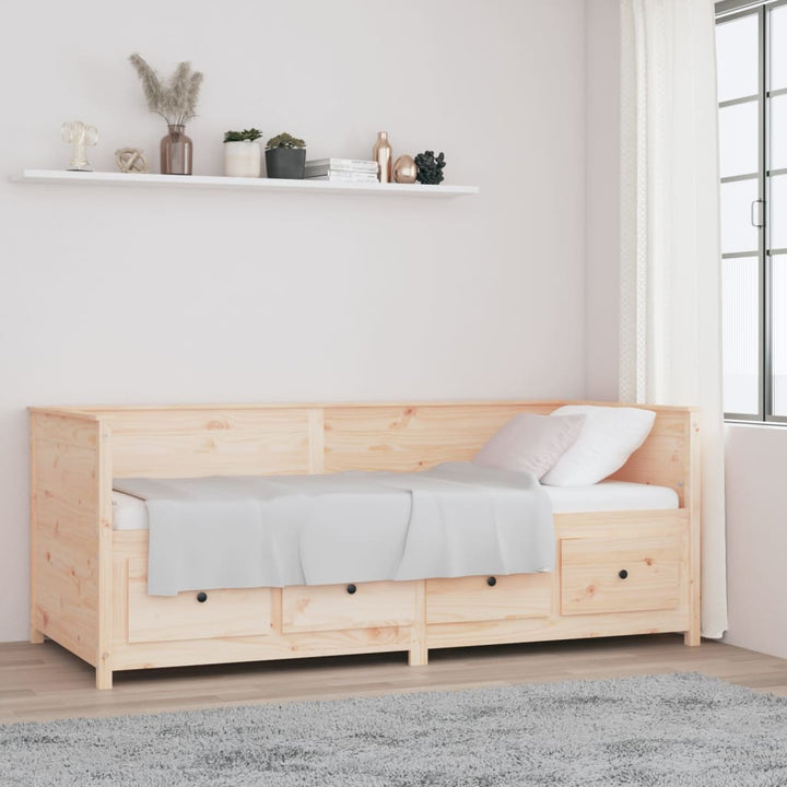 daybed uden madras 80x200 cm massivt fyrretræ