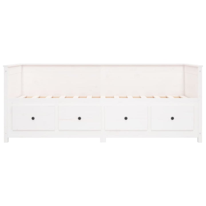 daybed uden madras 80x200 cm massivt fyrretræ hvid