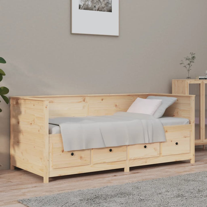 daybed uden madras 90x190 cm massivt fyrretræ