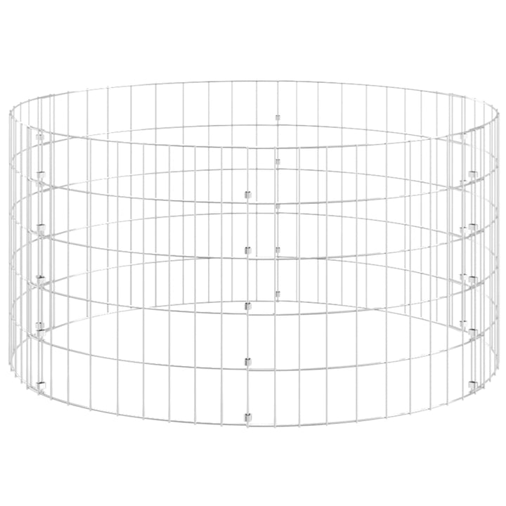 kompostbeholder Ø100x50 cm galvaniseret stål
