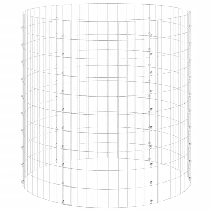 kompostbeholder Ø100x100 cm galvaniseret stål