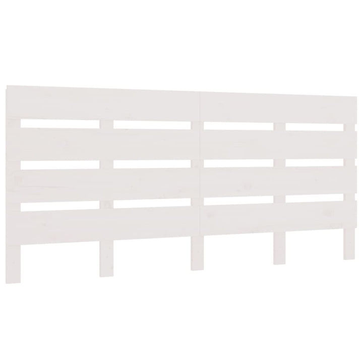 sengegavl 140x3x80 cm massivt fyrretræ hvid