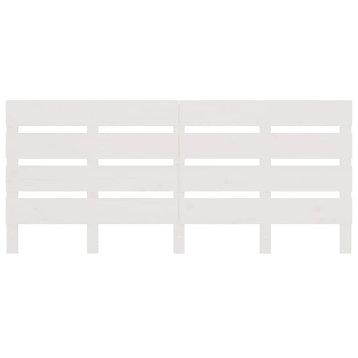 sengegavl 140x3x80 cm massivt fyrretræ hvid