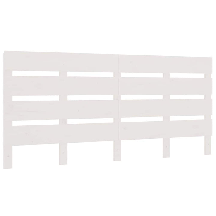 sengegavl 180x3x80 cm massivt fyrretræ hvid