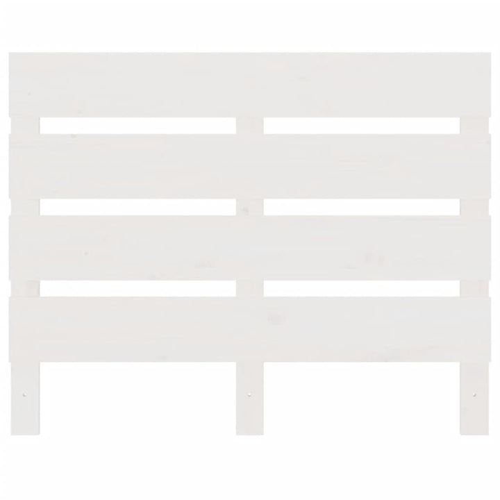 sengegærde 75x3x80 cm massivt fyrretræ hvid