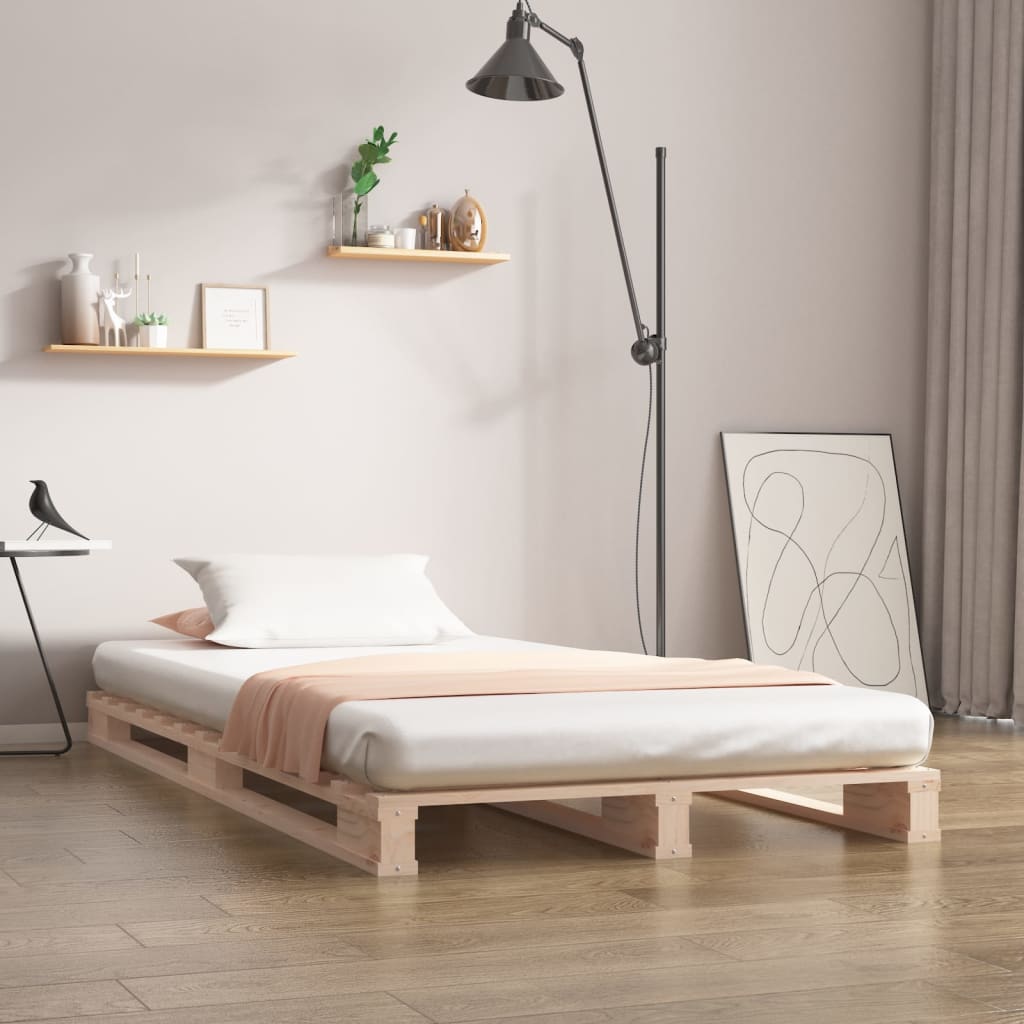 palleseng 90x200 cm massivt fyrretræ
