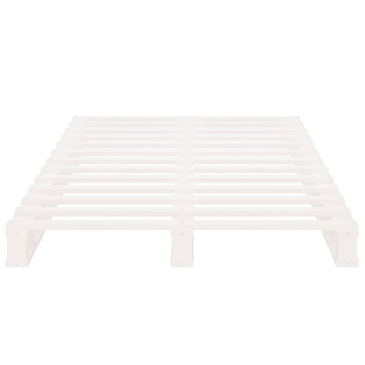 palleseng 90x200 cm massivt fyrretræ hvid