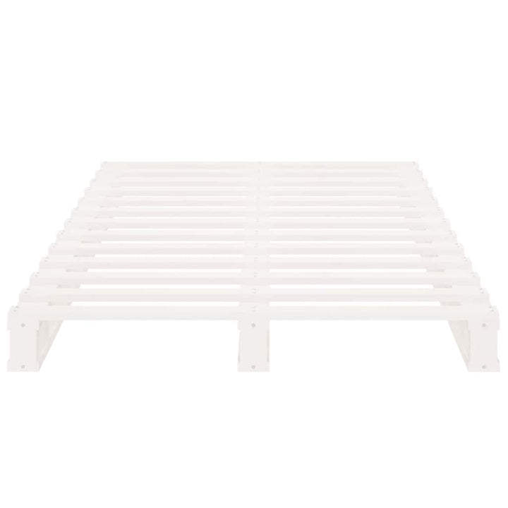 palleseng 100x200 cm massivt fyrretræ hvid