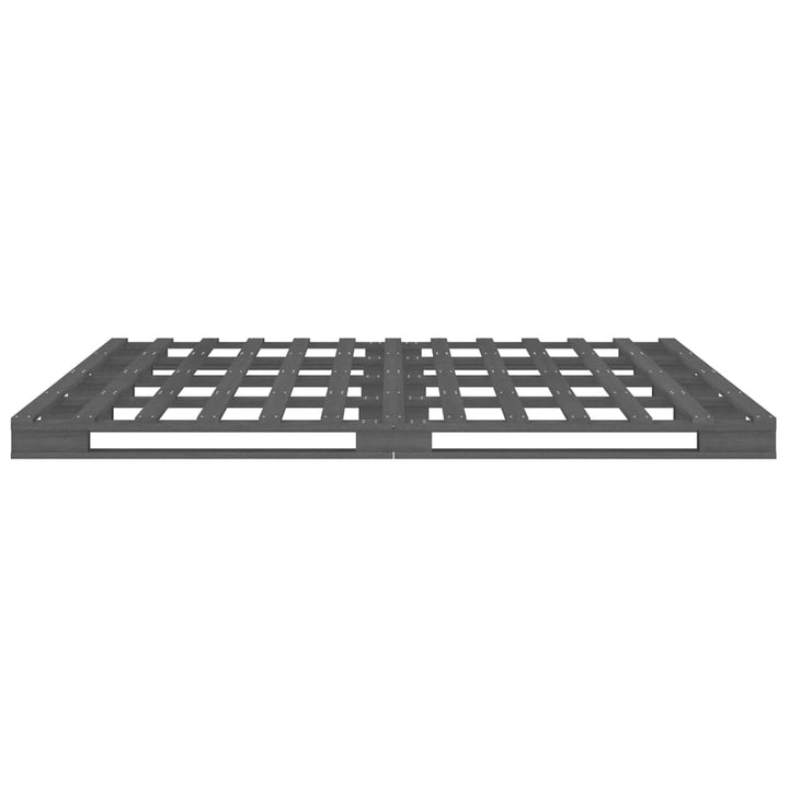 palleseng 120x200 cm massivt fyrretræ grå