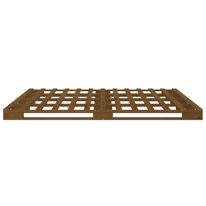 palleseng 120x200 cm massivt fyrretræ gyldenbrun