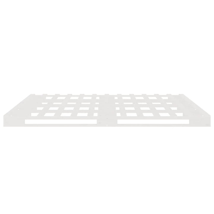 palleseng 140x200 cm massivt fyrretræ hvid