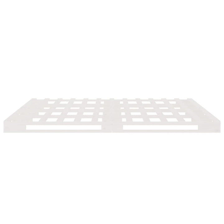 palleseng 160x200 cm massivt fyrretræ hvid