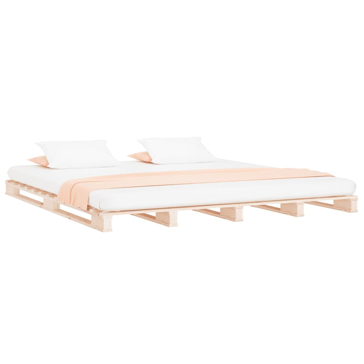 palleseng 180x200 cm Super King massivt fyrretræ