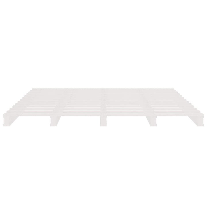 palleseng 200x200 cm massivt fyrretræ hvid