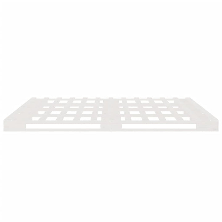 palleseng 200x200 cm massivt fyrretræ hvid