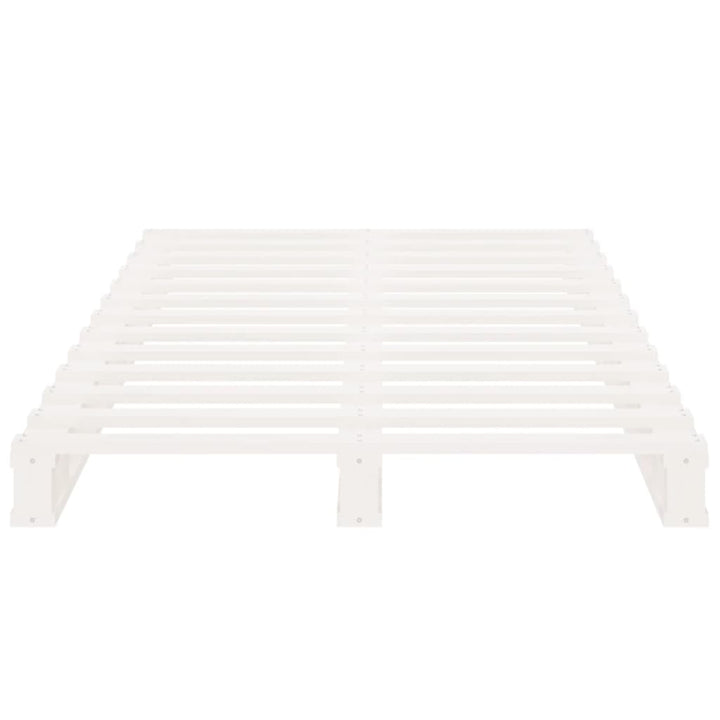 palleseng 75x190 cm Small Single massivt fyrretræ hvid