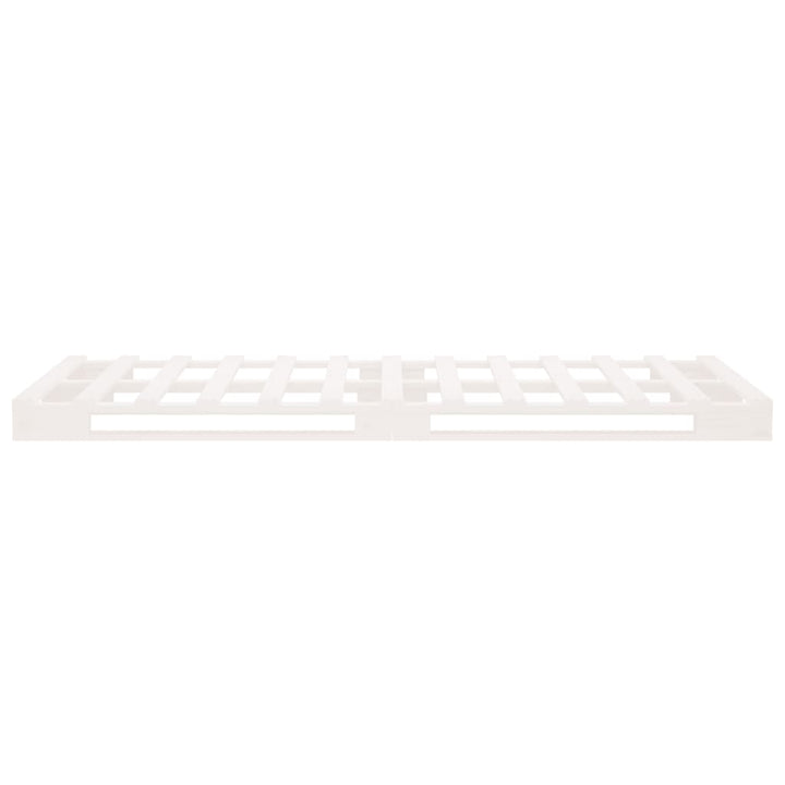 palleseng 75x190 cm Small Single massivt fyrretræ hvid