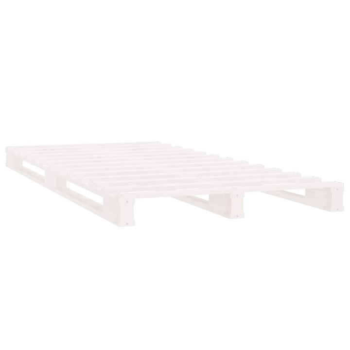palleseng 90x190 cm Single massivt fyrretræ hvid