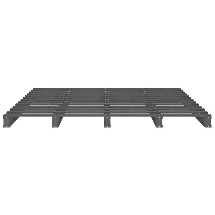 palleseng 120x190 cm Small Double massivt fyrretræ grå