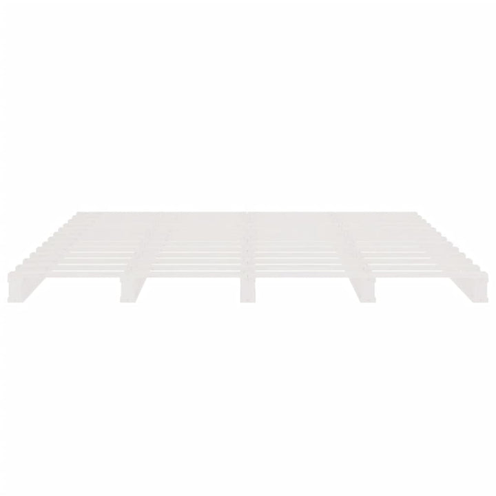 palleseng 140x190 cm massivt fyrretræ hvid
