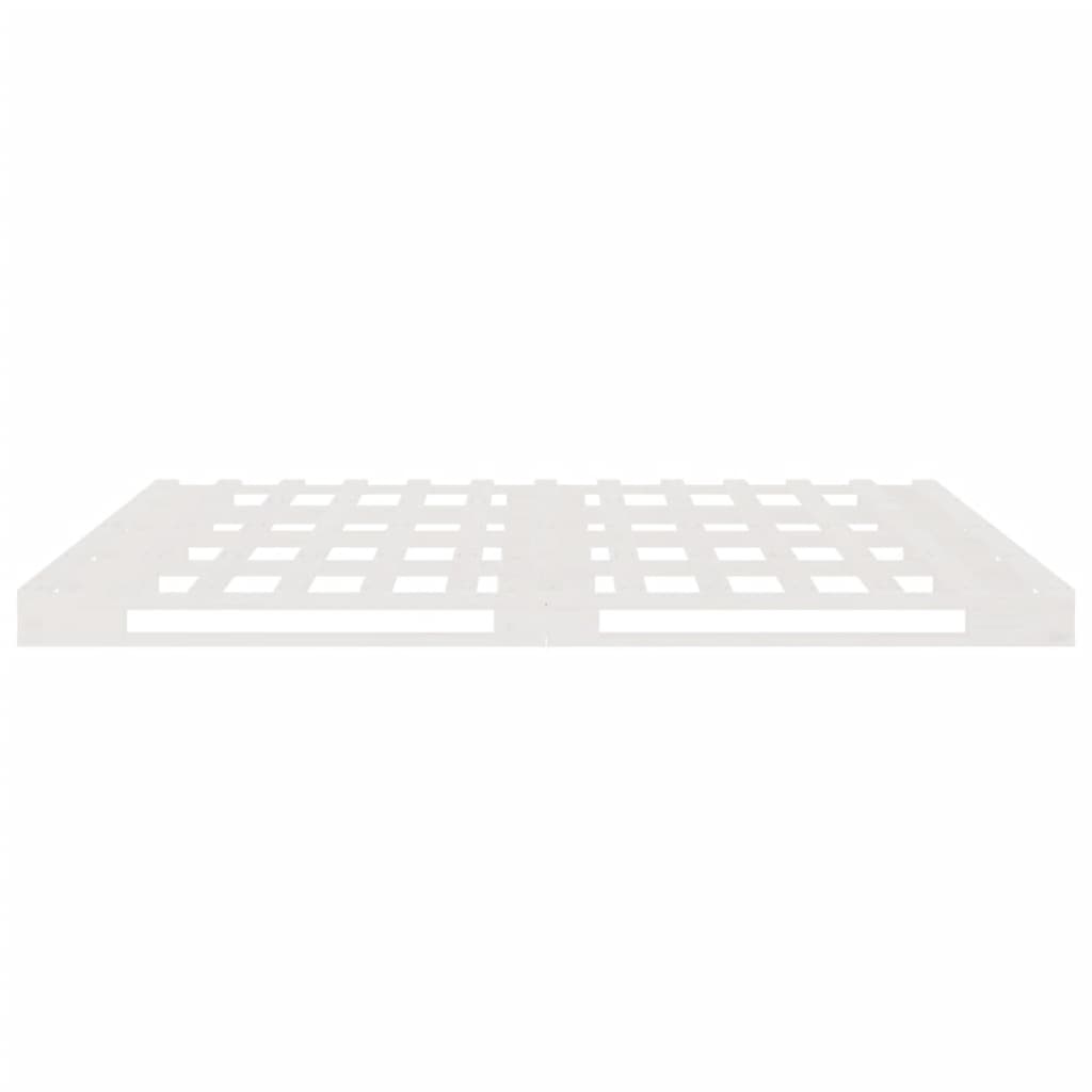 palleseng 140x190 cm massivt fyrretræ hvid