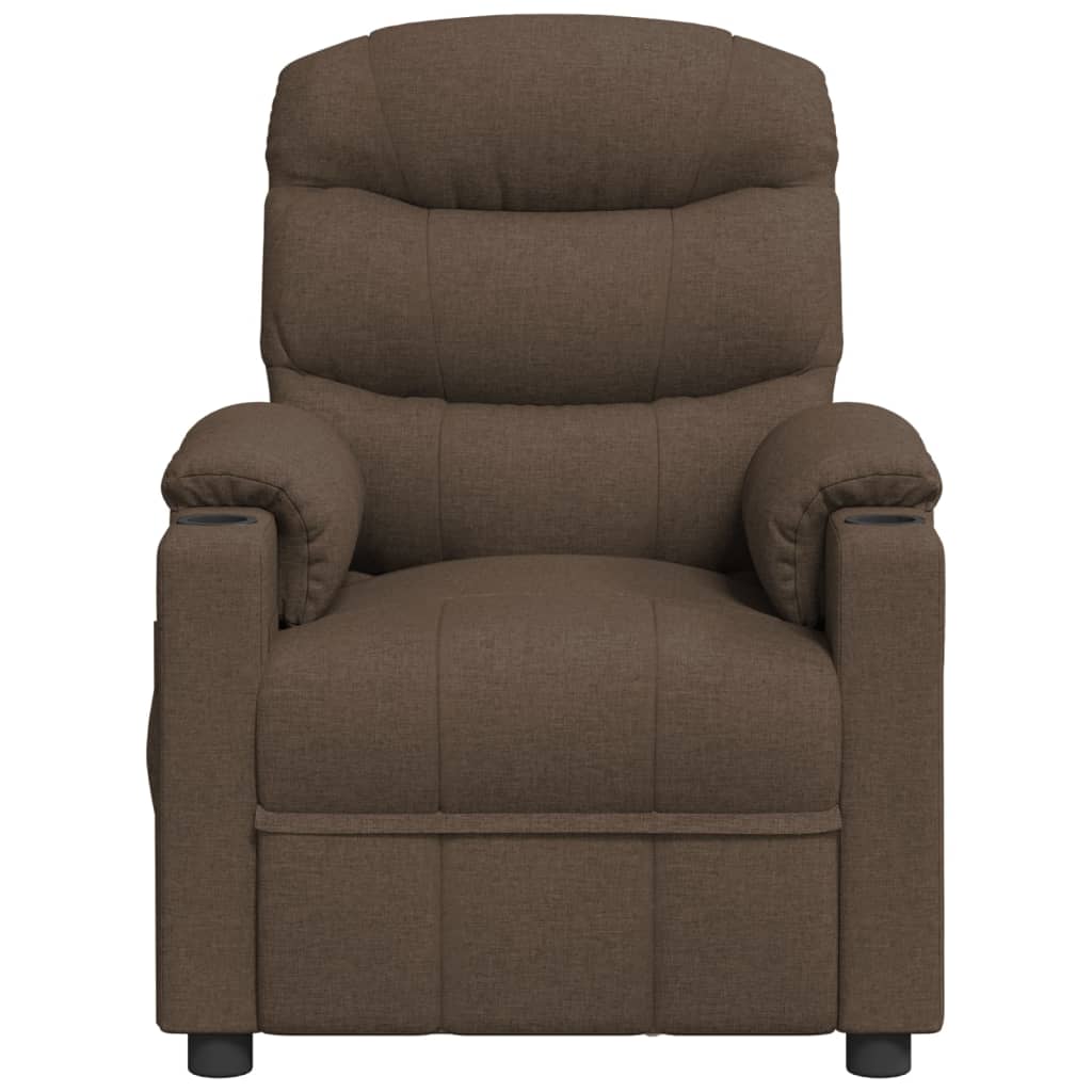 massagestol stof brun
