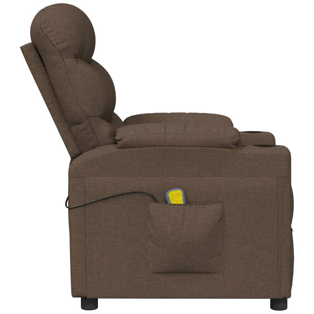 massagestol stof brun