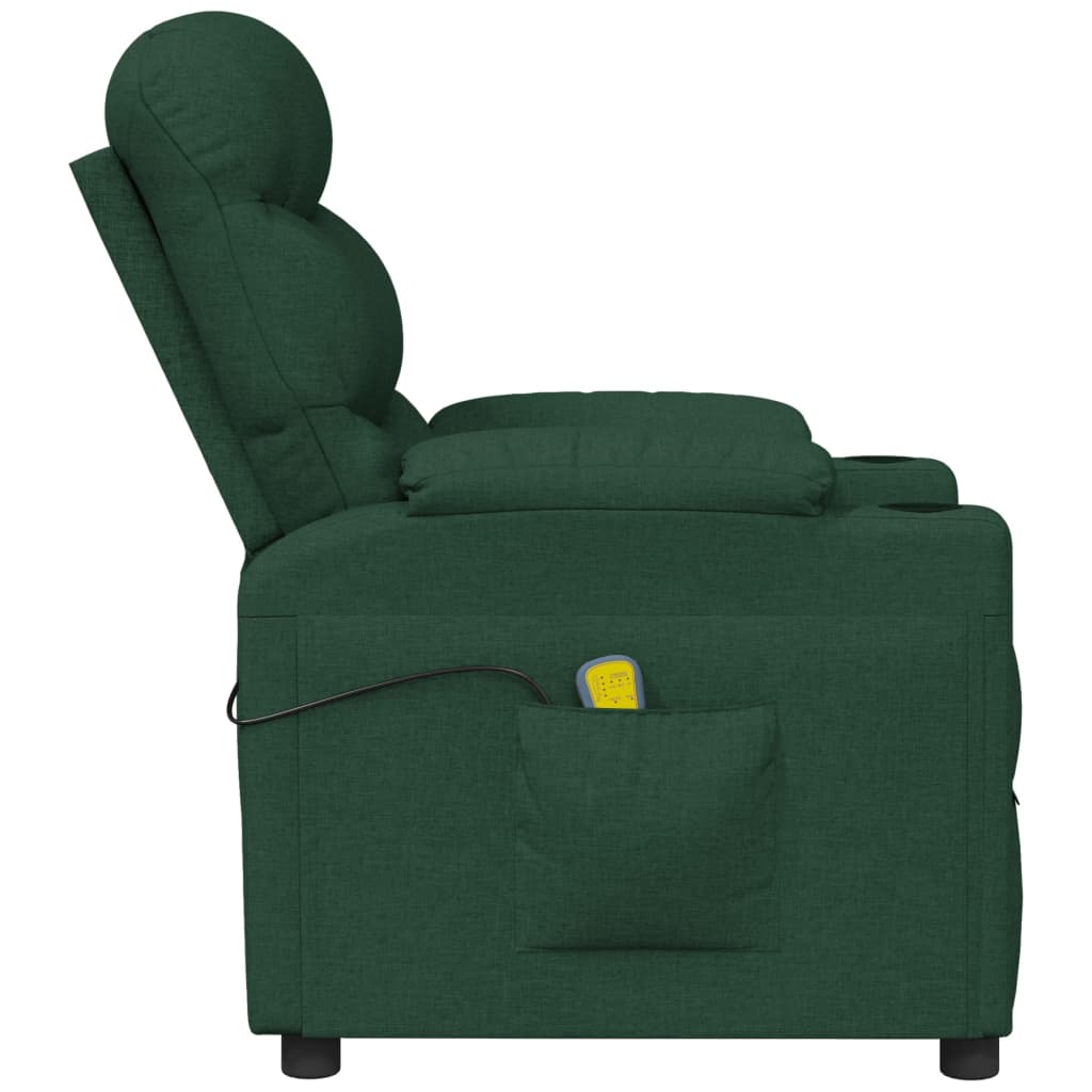 massagestol stof mørkegrøn
