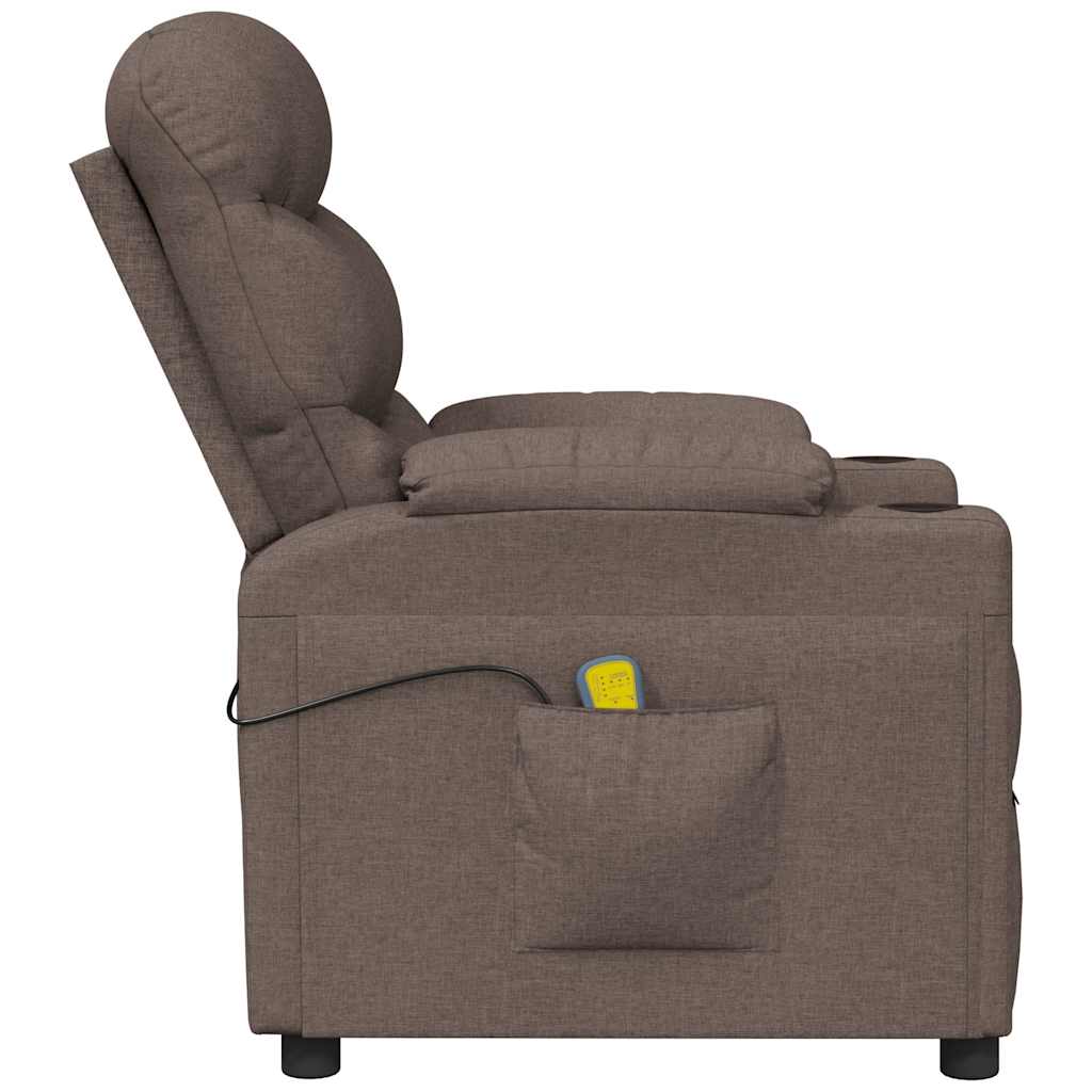 massagestol stof gråbrun