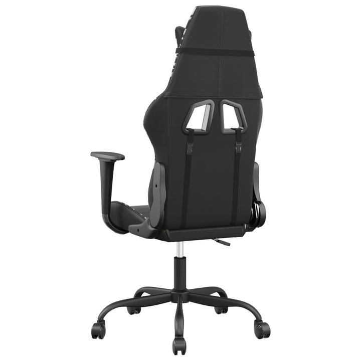 gamingstol m. massagefunktion kunstlæder sort og camouflage
