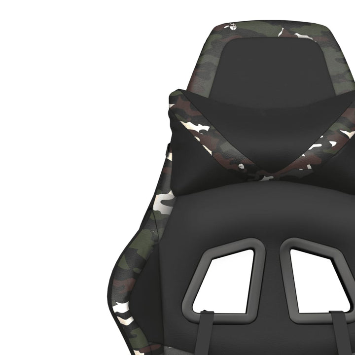 gamingstol m. massagefunktion kunstlæder sort og camouflage