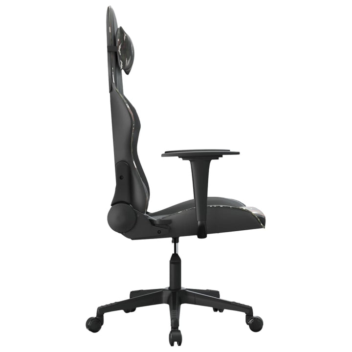 gamingstol m. massagefunktion kunstlæder sort og camouflage
