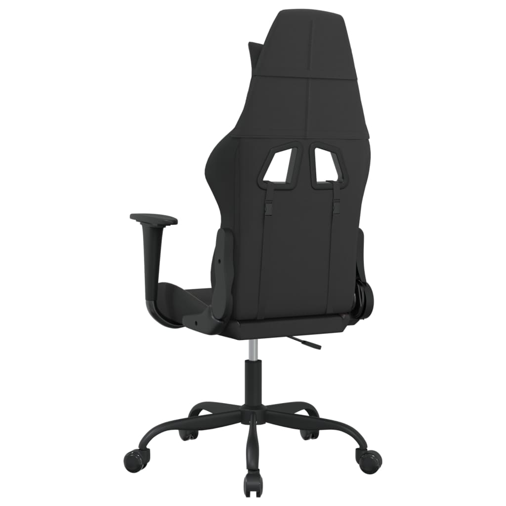 gamingstol med massagefunktion stof sort og gråbrun