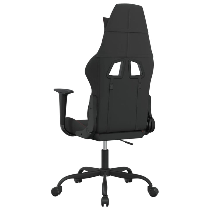 gamingstol med massagefunktion stof sort og rød