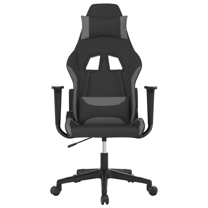gamingstol med massagefunktion sort og lysegrå