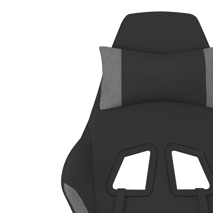 gamingstol med massagefunktion sort og lysegrå