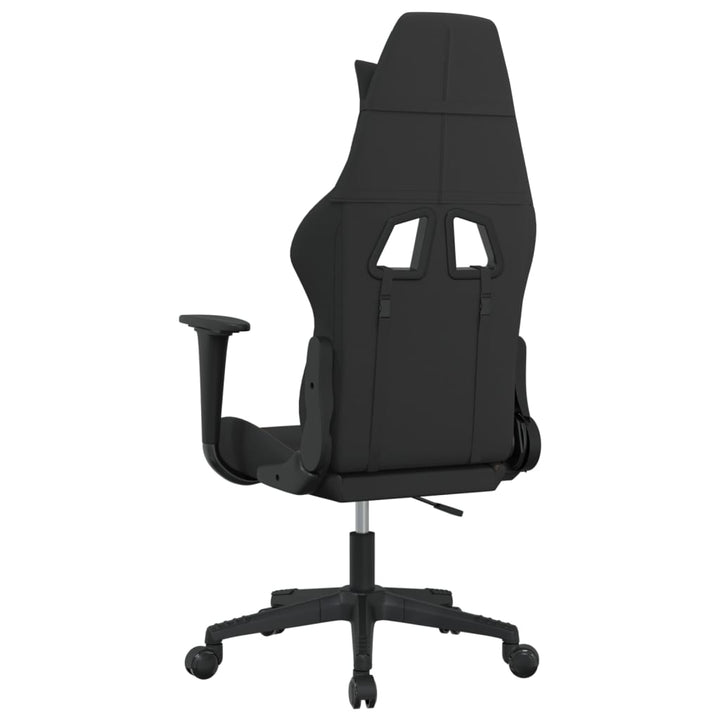 gamingstol med massagefunktion stof sort og gråbrun