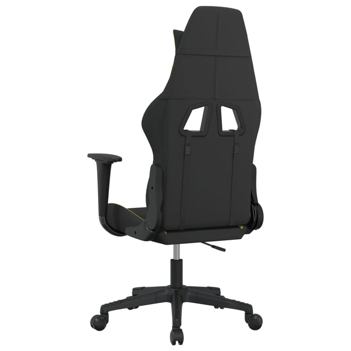 gamingstol med massagefunktion stof sort og lysegrøn