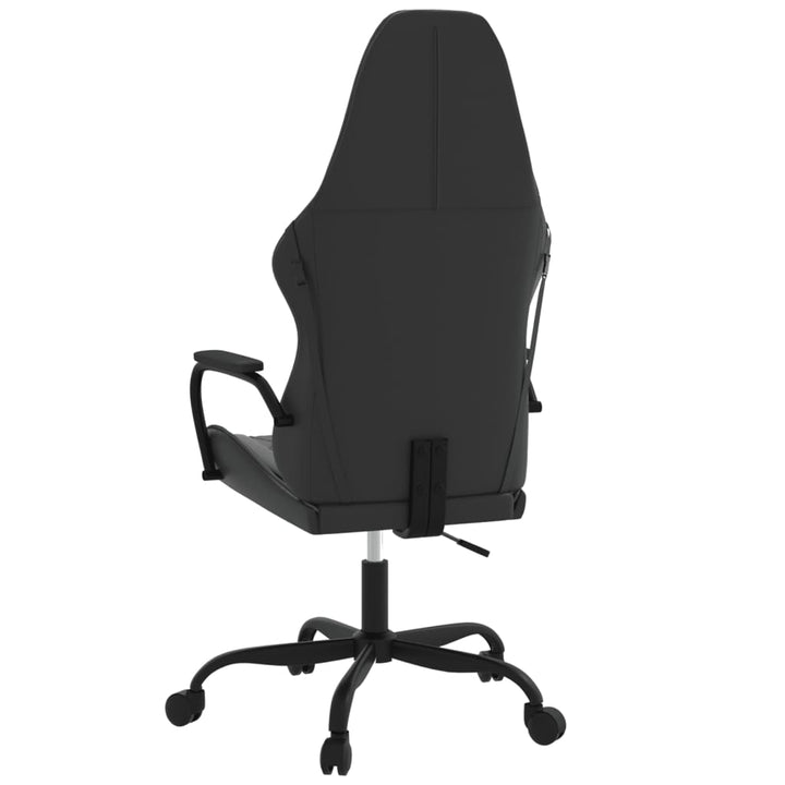gamingstol m. massagefunktion kunstlæder sort og grå