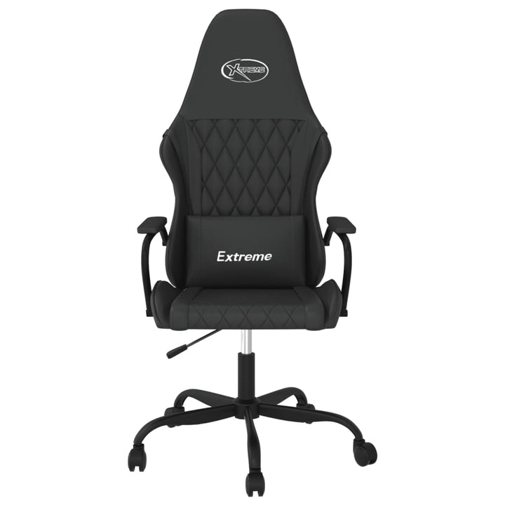 gamingstol med massagefunktion kunstlæder sort