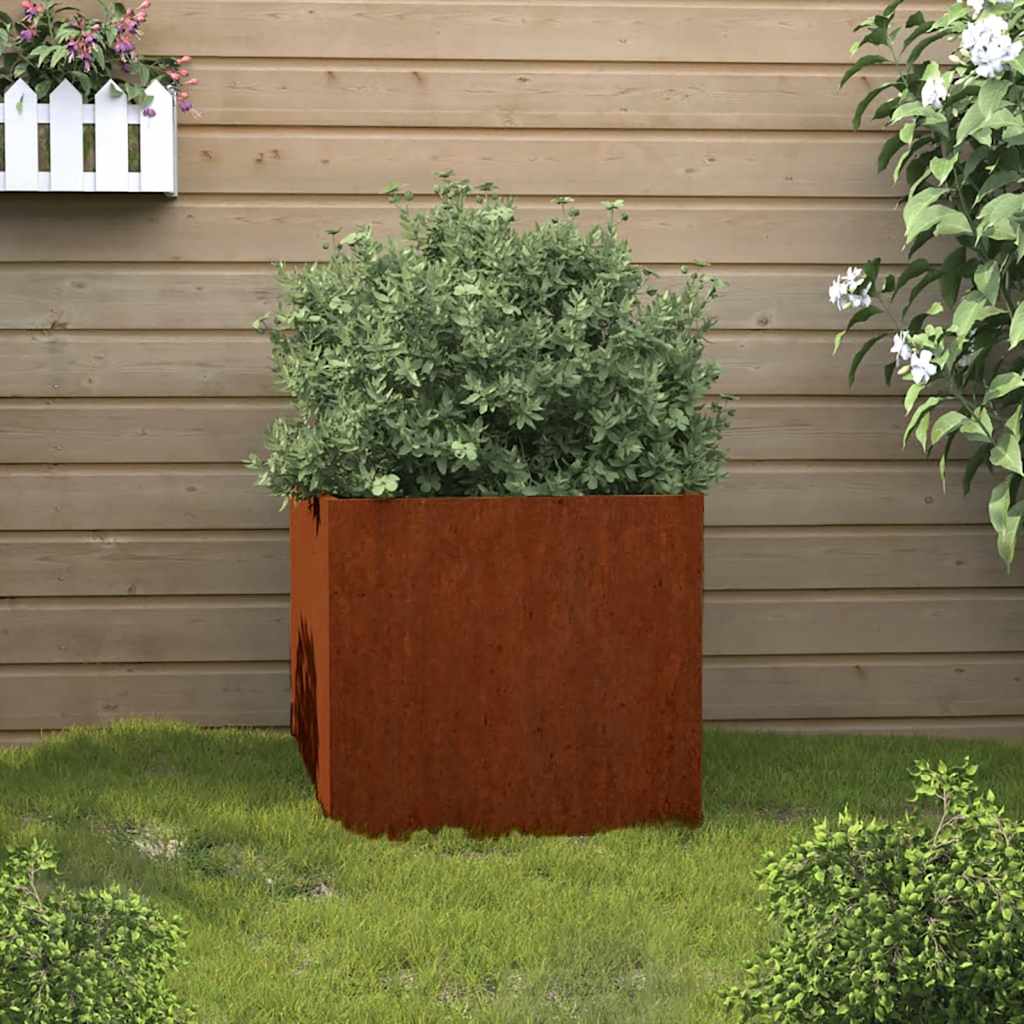 plantekasse 32x30x29 cm cortenstål