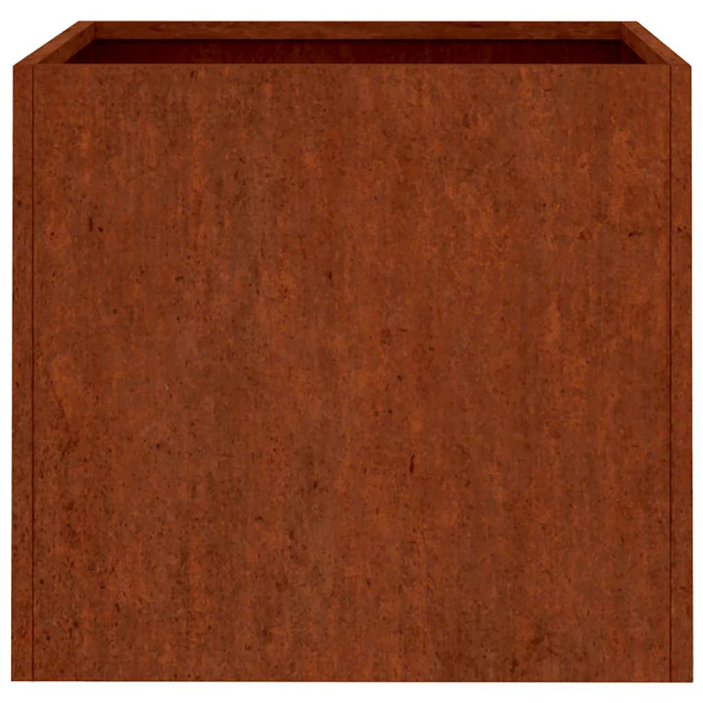 plantekasser 2 stk. 42x40x39 cm cortenstål