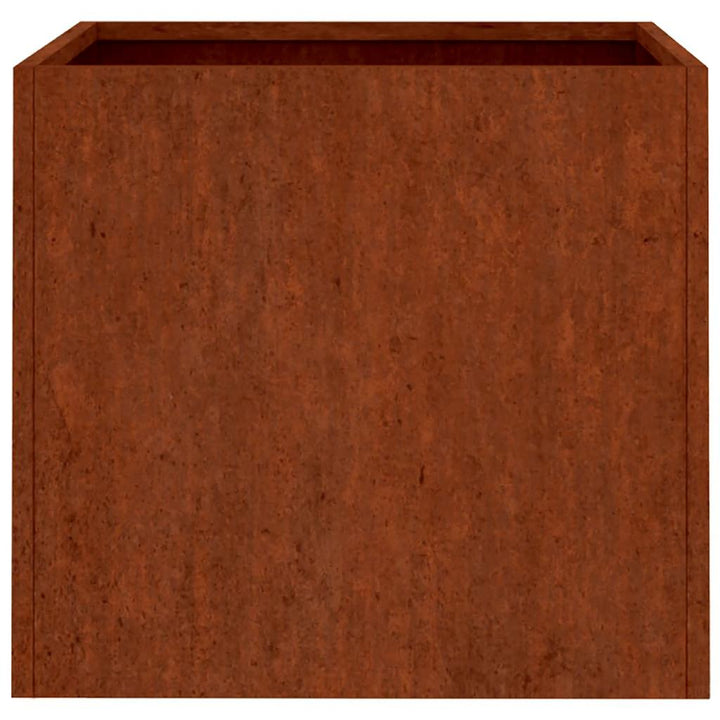 plantekasser 2 stk. 49x47x46 cm cortenstål