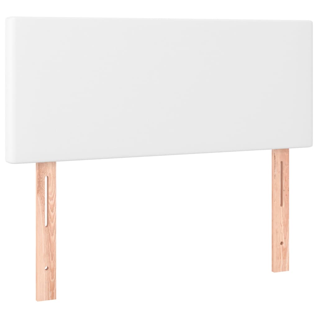 sengegavl 80x5x78/88 cm kunstlæder hvid
