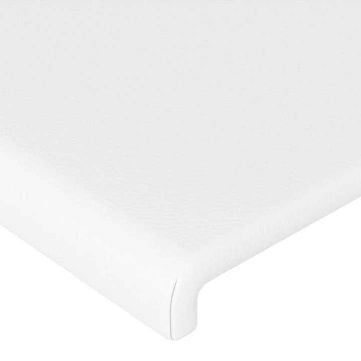sengegavl 80x5x78/88 cm kunstlæder hvid