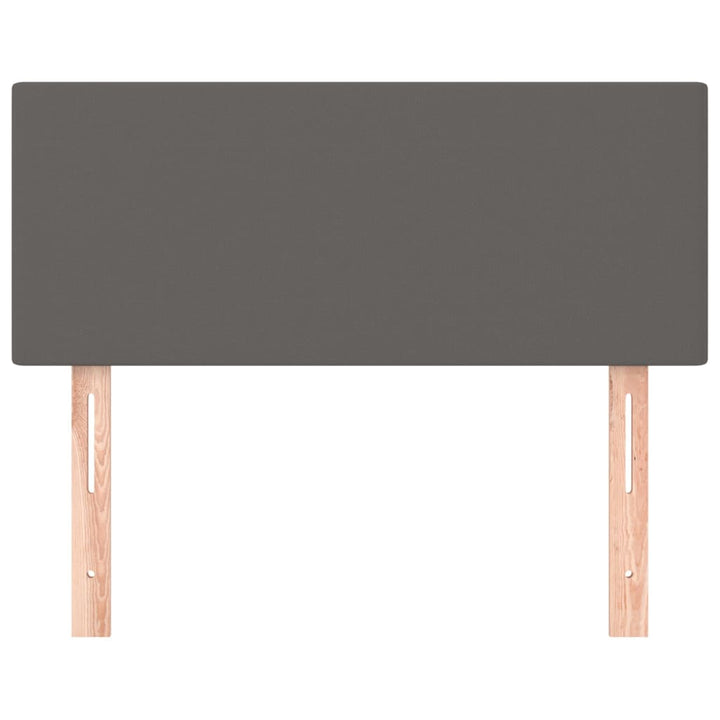 sengegavl 80x5x78/88 cm kunstlæder grå