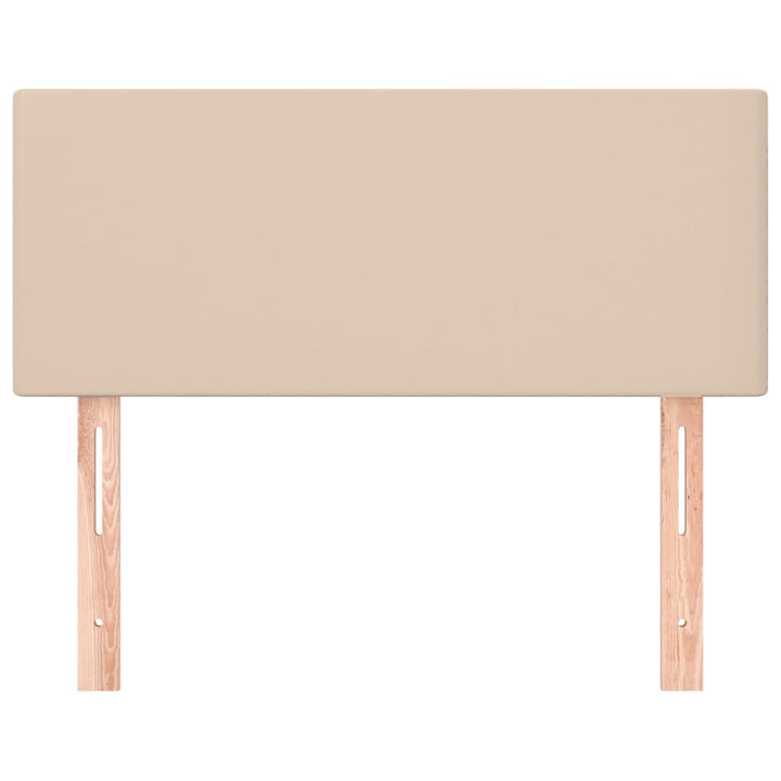 sengegavl 80x5x78/88 cm kunstlæder cappuccinofarvet